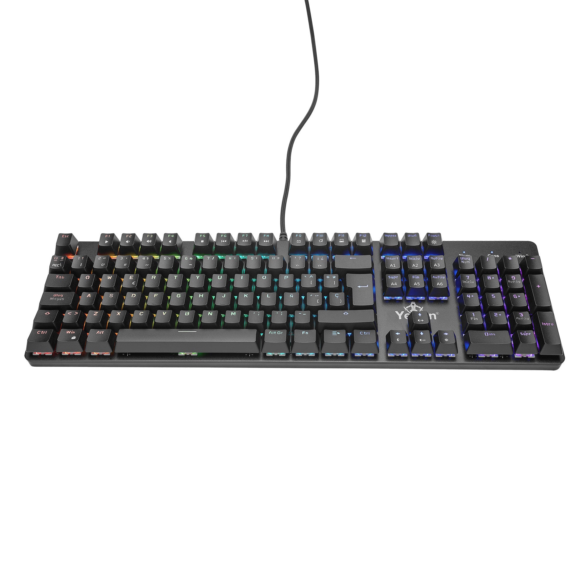 TECLADO GAMER YEYIAN YKM-ERGB-03 KUSARI MECANIC SWITCH CAFÉ RGB TECLADO GAMER YEYIAN YKM-ERGB-03 KUSARI MECANIC SWITCH CAFÉ RGB
